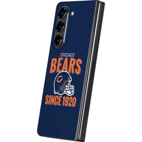 NFL Chicago Bears Helmet Galaxy Z Fold5 5G Skin